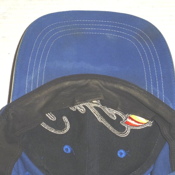 Vintage Arnold Palmer Umbrella Strapback Adjustable Golf Hat WITH STAINS READ - Picture 9 of 9